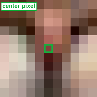 An actual RGB pixel from the DL course photograph