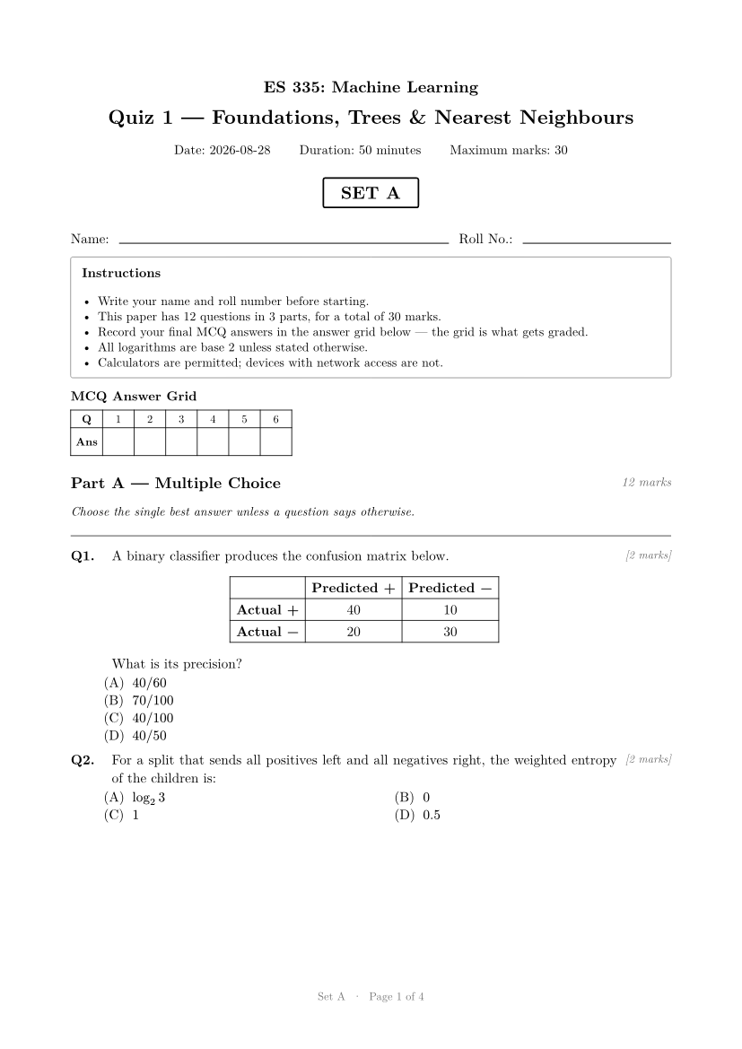 Student paper, page 1