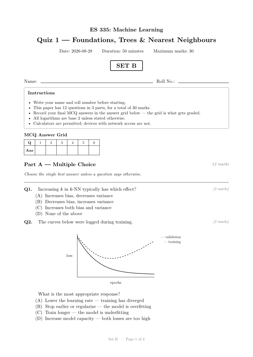 Set B, page 1