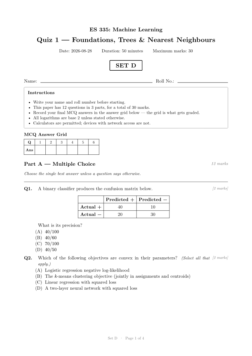 Set D, page 1