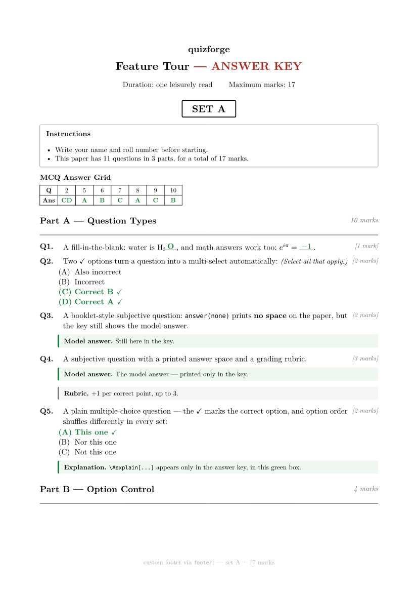 Feature tour key, page 1